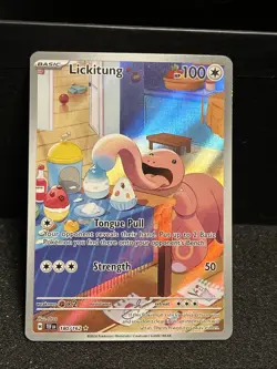 Pokemon TCG Lickitung Illustration Temporal Forces 180/162 - Image 1