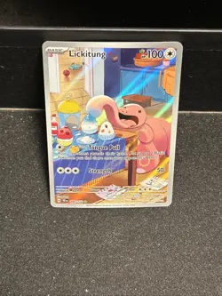 Pokemon TCG Lickitung Illustration Temporal Forces 180/162 - Image 4