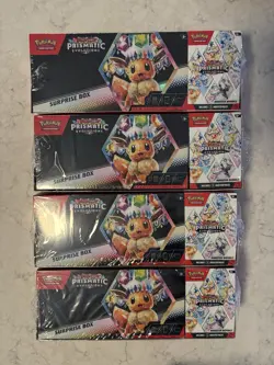4x Lot - Sam’s Club Pokemon Prismatic Evolutions Surprise Box & Booster Bundle - Image 1