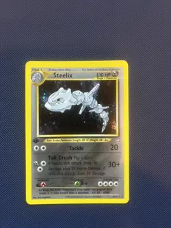 Pokemon Neo Genesis Holo Rare #15/111 Steelix 1st Edition LP - NM - Image 1