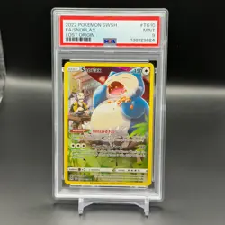2022 POKEMON SWORD & SHIELD LOST ORIGIN #TG10 FULL ART/SNORLAX PSA 9 - Image 1