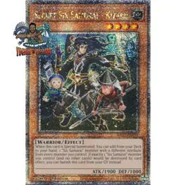 Yugioh! 1x Secret Six Samurai - Kizaru RA03-EN017 Quarter Century Secret Rare NM - Image 1