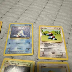 9 Base Set Shadowless Pokemon Card Lot Vintage LP Charmander Magikarp drowzee - Image 3