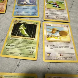9 Base Set Shadowless Pokemon Card Lot Vintage LP Charmander Magikarp drowzee - Image 5