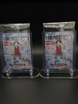 2!!! One of A Kind Gonzaga Bandai One Piece CCG US Voyage Cards Monkey D. Luffy - Image 2