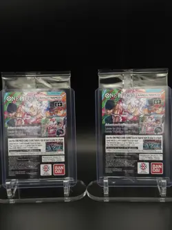 2!!! One of A Kind Gonzaga Bandai One Piece CCG US Voyage Cards Monkey D. Luffy - Image 3