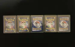 Nintendo Pokemon Holo Card Lot - 5 Standard Size Collectible Cards - Image 2