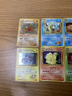 Pokemon Vintage Japanese Holo Old Back 5 Card Lot Mix Conditions - Image 2
