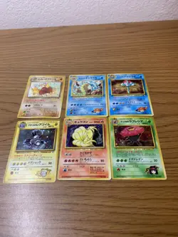 Pokemon Vintage Japanese Holo Old Back 5 Card Lot Mix Conditions - Image 4