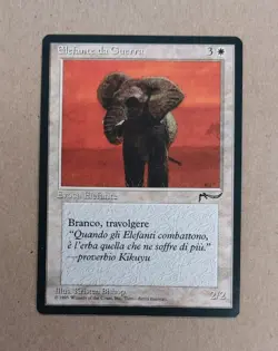 UNPLAYED ITALIAN War Elephant MTG Arabian Nights RENAISSANCE EDH CUBE NM - Image 1