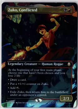 Zuko, Conflicted #0302 Borderless (Foil) (TLA) Avatar: The Last Airbender - Image 1