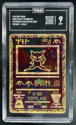 2000 Pokemon Movie Promos Ancient Mew TAG 9 Mint 925 Score - Image 1