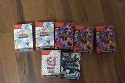 Pokemon TCG Booster Bundle Mixed Lot of 7 [EMPTY] [NO PACKS] - Image 1