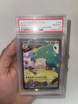 Pokemon TCG Iono’s Bellibolt Ex 183/159 SIR Journey Together PSA 10 Gem Mint - Image 2