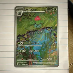 Pokemon Ivysaur Full Art Illustration Rare Holo 167/165 Sv-Scarlet & Violet 151 - Image 1