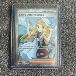 Pokemon Mega Evolution Lillie’s Determination 169/132 Full Art Trainer NM - Image 1