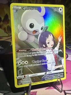 Castform TG11/TG30 Lost Origin Trainer Gallery Ultra Rare Pokemon Holo NM - Image 3