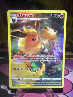 Flareon TG01/TG30 Pokemon Swsh09: Brilliant Stars Trainer Gallery Holo NM - Image 1