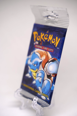 Pokemon Base Set Booster Pack Unlimited Blastoise Art WOTC TCG Vintage Sealed - Image 3