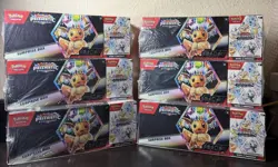 (6) Pokemon Sam's Club Prismatic Evolutions Surprise Box + Booster Bundle Lot - Image 1