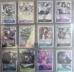 One Piece TCG Super Rare Lot of 12 SR and Rares Foil Cards English One Piece Lot - Image 1