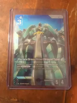Carta's Graze Ritter (Ground Type) GD02-073 R+ Alt Art Gundam Card Game NM - Image 2