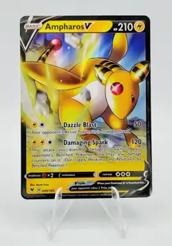 Ampharos V 049/185 Vivid Voltage 2020 Pokemon Card - Image 1