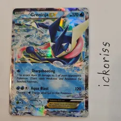 Pokemon Greninja EX Promo Holo Basic Card XY XY20 HP170 Pokemon TCG Card Stock - Image 1