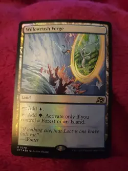 MTG Willowrush Verge Foil Aetherdrift Promo Pack NM - Image 1