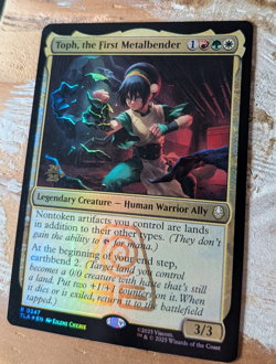 MTG Toph, the First Metalbender ATLA Prerelease NM FOIL - Image 1