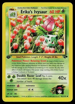 Pokemon Card - Erika's Ivysaur Gym Challenge 41/132 Uncommon 1st Edition - Image 1