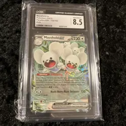 Pokemon SV Paradox Rift Maushold ex Holo #155/182 CGC 8.5 Sealed NM - Image 1