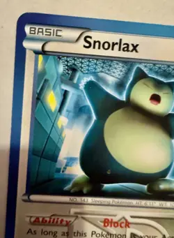 Regular Snorlax 101/135 NM Team Plasma Storm Pokemon TCG - Image 3