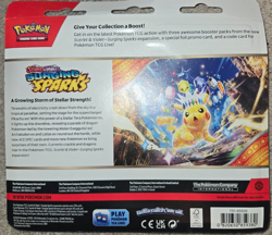 Pokemon TCG Scarlet & Violet Surging Sparks 3-Pack Blister |Zapdos BRAND NEW - Image 2