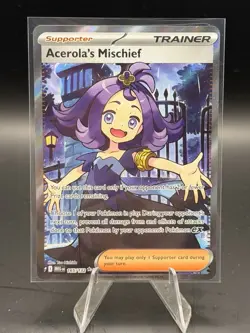 Pokemon TCG Acerola's Mischief 165/132 Mega Evolutions Full Art Holo - Image 1