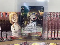 2017 Weiss Schwarz Attack on Titan Until the Dying Breath Christa RRR RR R 20 - Image 2