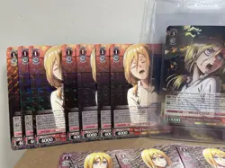 2017 Weiss Schwarz Attack on Titan Until the Dying Breath Christa RRR RR R 20 - Image 4