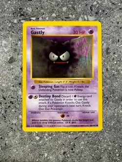 Pokemon TCG Cards SHADOWLESS Base Set Gastly 50/102 EXC-NM - Image 1