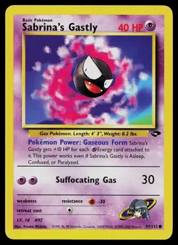 Pokemon Card - Sabrina's Gastly Gym Challenge 97/132 Common - Image 1