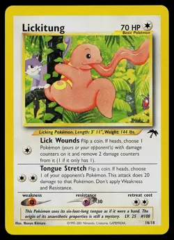 Pokemon Card - Lickitung Southern Islands 16/18 Rare - Image 1