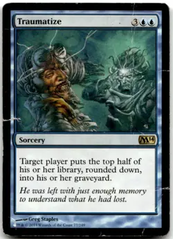 MTG Traumatize R Magic 2014 (M14) 77 HP/DMG - Image 1