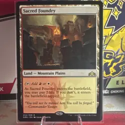 Sacred Foundry 254/259 Guilds of Ravnica Rare Regular Land Magic: The Gathering - Image 1