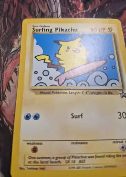 Pokemon TCG Surfing Pikachu 28/53 Wotc Promo MP - Image 2
