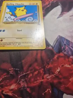 Pokemon TCG Surfing Pikachu 28/53 Wotc Promo MP - Image 3