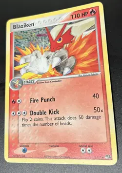 2006 BLAZIKEN Holo Rare POKEMON POP Series 1 #1/17 Lightly Played - Image 2