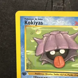Pokemon TCG Kokiyas #54/62 FRENCH 1st Edition Common READ CCG Fossil Shellder LP - Image 2