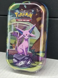 Pokemon TCG: Prismatic Evolutions Espeon Mini Tin Factory Sealed Brand NEW 🔥 - Image 2