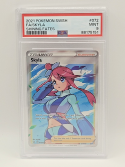 Skyla 072/072 Ultra Rare Full Art - PSA 9 MINT - Shining Fates Pokemon TCG - Image 1