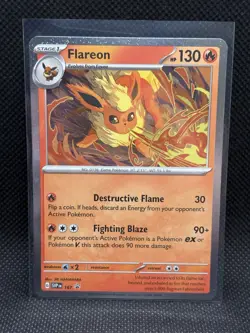 Pokemon TCG FLAREON 167 Black Star Promo Cosmos SV Prismatic Evolutions - Image 1