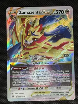 Crown Zenith Pokemon Zamazenta Vstar 099/159 Ultra Rare NM TCG - Image 4